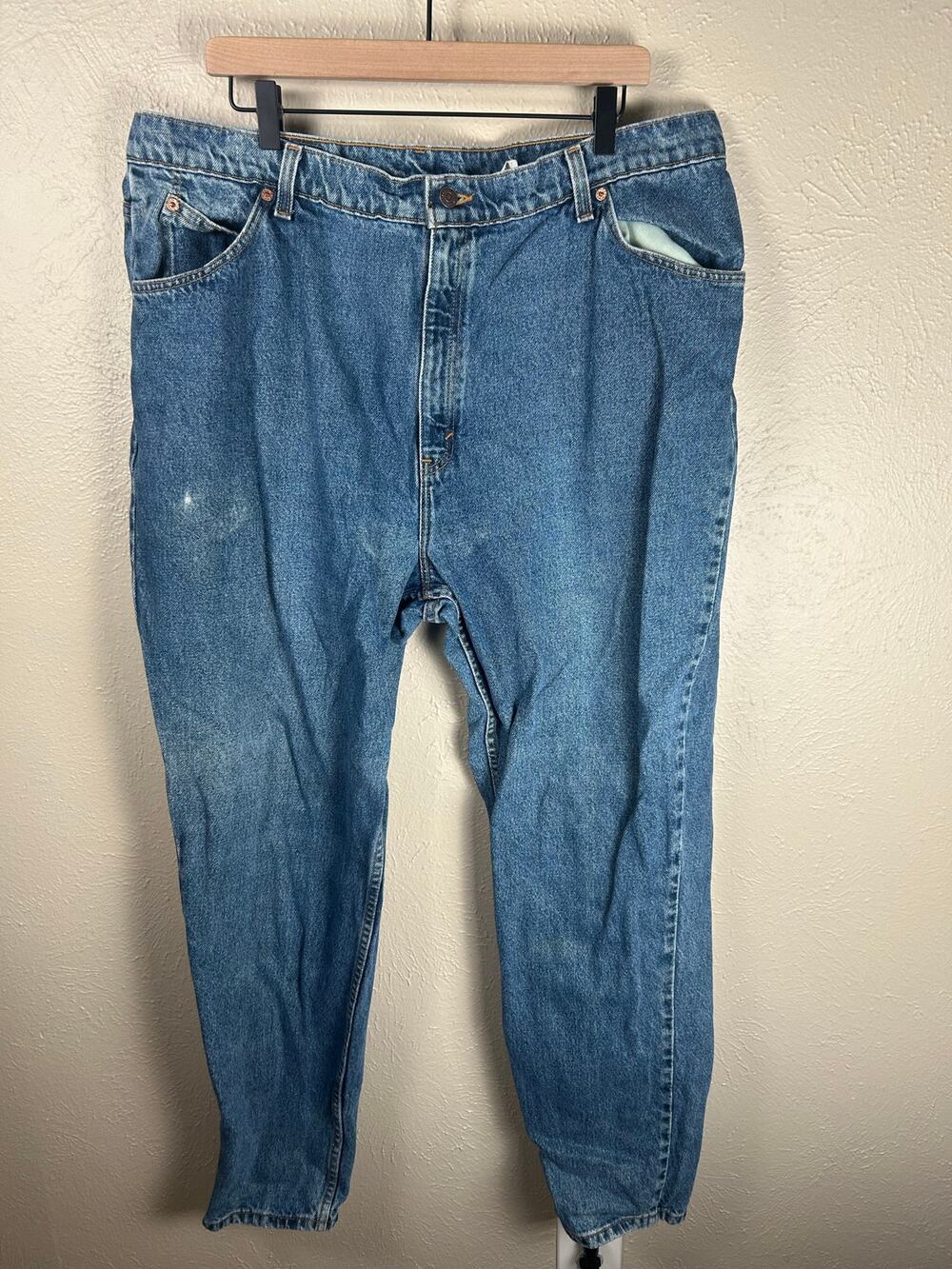 Vintage Levi's Orange Tab Jeans 950 Tapered Leg Women's Size 22 Denim 90's Pants